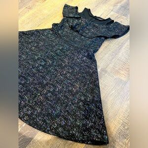 Disney D-Signed Descendants Girls Black Sparkly Dress, ( Size S)
